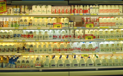 零售通路的液態乳多元產品 